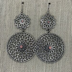 Double Dangle Filigree Earrings